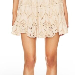 Free people serenity eyelet mini skort size M